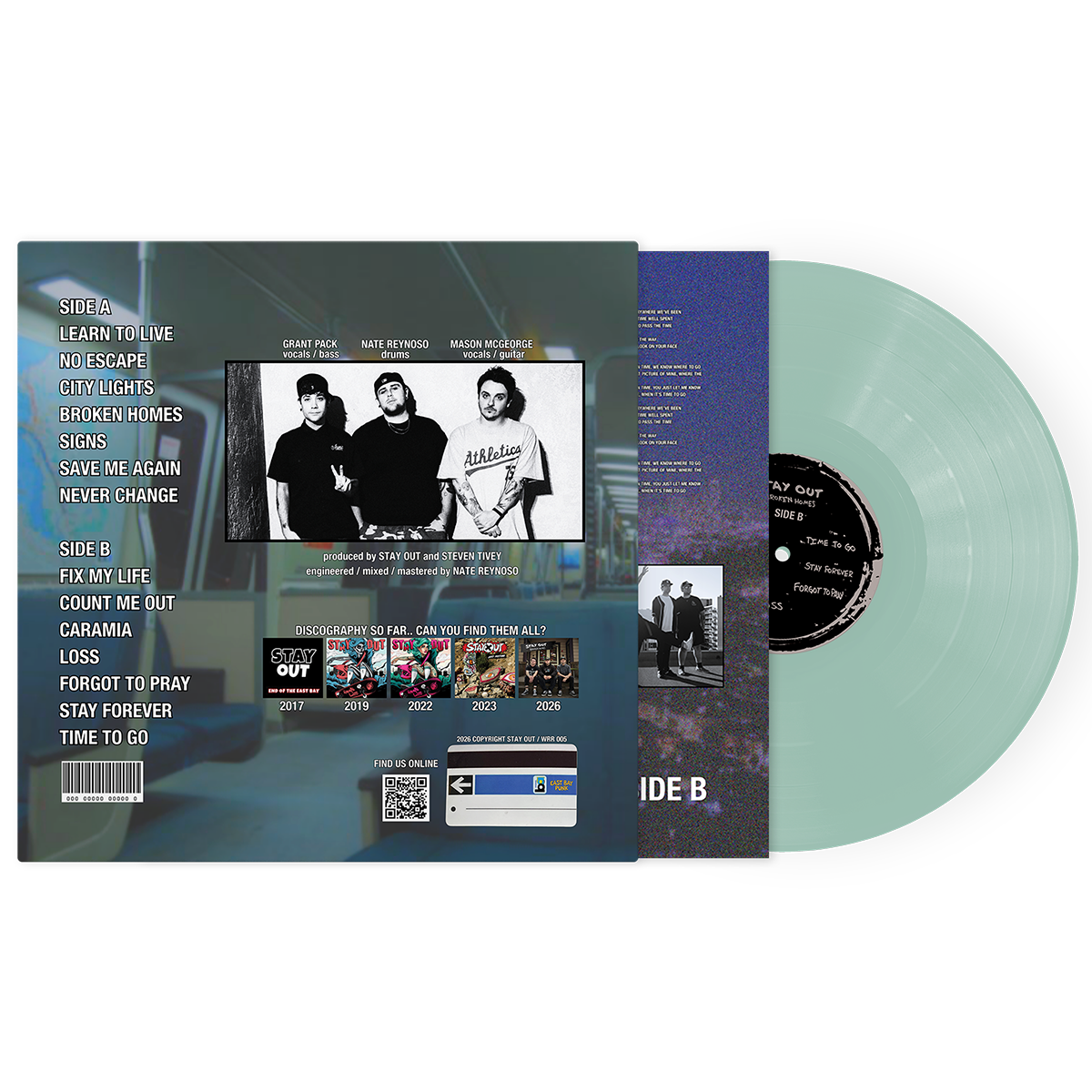 Broken Homes Vinyl LP (Coke Bottle Clear)